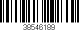 Código de barras (EAN, GTIN, SKU, ISBN): '38546189'