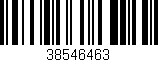Código de barras (EAN, GTIN, SKU, ISBN): '38546463'