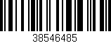 Código de barras (EAN, GTIN, SKU, ISBN): '38546485'