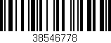Código de barras (EAN, GTIN, SKU, ISBN): '38546778'