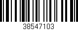 Código de barras (EAN, GTIN, SKU, ISBN): '38547103'