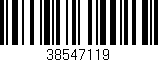 Código de barras (EAN, GTIN, SKU, ISBN): '38547119'
