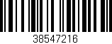 Código de barras (EAN, GTIN, SKU, ISBN): '38547216'