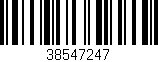 Código de barras (EAN, GTIN, SKU, ISBN): '38547247'