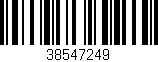 Código de barras (EAN, GTIN, SKU, ISBN): '38547249'