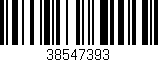 Código de barras (EAN, GTIN, SKU, ISBN): '38547393'