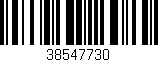 Código de barras (EAN, GTIN, SKU, ISBN): '38547730'