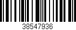 Código de barras (EAN, GTIN, SKU, ISBN): '38547936'