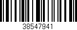 Código de barras (EAN, GTIN, SKU, ISBN): '38547941'