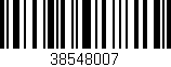Código de barras (EAN, GTIN, SKU, ISBN): '38548007'