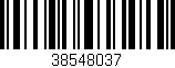 Código de barras (EAN, GTIN, SKU, ISBN): '38548037'
