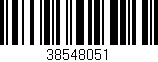 Código de barras (EAN, GTIN, SKU, ISBN): '38548051'