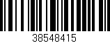 Código de barras (EAN, GTIN, SKU, ISBN): '38548415'