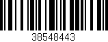 Código de barras (EAN, GTIN, SKU, ISBN): '38548443'