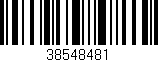Código de barras (EAN, GTIN, SKU, ISBN): '38548481'