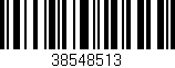 Código de barras (EAN, GTIN, SKU, ISBN): '38548513'