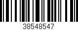 Código de barras (EAN, GTIN, SKU, ISBN): '38548547'