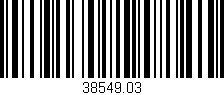 Código de barras (EAN, GTIN, SKU, ISBN): '38549.03'