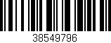 Código de barras (EAN, GTIN, SKU, ISBN): '38549796'
