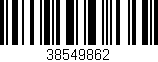 Código de barras (EAN, GTIN, SKU, ISBN): '38549862'