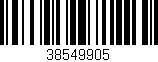 Código de barras (EAN, GTIN, SKU, ISBN): '38549905'