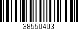 Código de barras (EAN, GTIN, SKU, ISBN): '38550403'