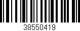 Código de barras (EAN, GTIN, SKU, ISBN): '38550419'