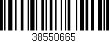 Código de barras (EAN, GTIN, SKU, ISBN): '38550665'