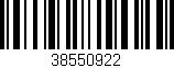 Código de barras (EAN, GTIN, SKU, ISBN): '38550922'