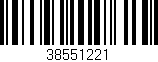 Código de barras (EAN, GTIN, SKU, ISBN): '38551221'