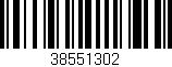 Código de barras (EAN, GTIN, SKU, ISBN): '38551302'
