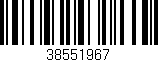 Código de barras (EAN, GTIN, SKU, ISBN): '38551967'