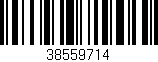 Código de barras (EAN, GTIN, SKU, ISBN): '38559714'
