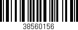 Código de barras (EAN, GTIN, SKU, ISBN): '38560156'