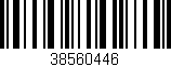 Código de barras (EAN, GTIN, SKU, ISBN): '38560446'