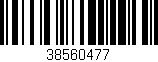 Código de barras (EAN, GTIN, SKU, ISBN): '38560477'