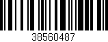 Código de barras (EAN, GTIN, SKU, ISBN): '38560487'