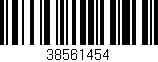 Código de barras (EAN, GTIN, SKU, ISBN): '38561454'