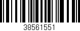Código de barras (EAN, GTIN, SKU, ISBN): '38561551'