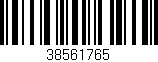 Código de barras (EAN, GTIN, SKU, ISBN): '38561765'