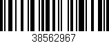 Código de barras (EAN, GTIN, SKU, ISBN): '38562967'
