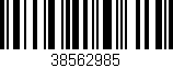 Código de barras (EAN, GTIN, SKU, ISBN): '38562985'