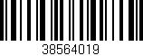 Código de barras (EAN, GTIN, SKU, ISBN): '38564019'