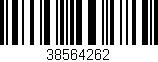 Código de barras (EAN, GTIN, SKU, ISBN): '38564262'