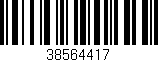 Código de barras (EAN, GTIN, SKU, ISBN): '38564417'