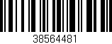 Código de barras (EAN, GTIN, SKU, ISBN): '38564481'