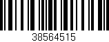 Código de barras (EAN, GTIN, SKU, ISBN): '38564515'