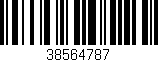 Código de barras (EAN, GTIN, SKU, ISBN): '38564787'