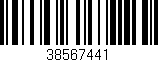 Código de barras (EAN, GTIN, SKU, ISBN): '38567441'