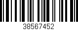 Código de barras (EAN, GTIN, SKU, ISBN): '38567452'